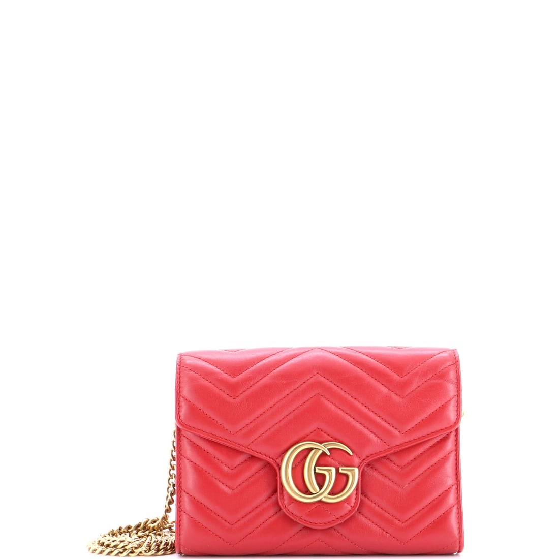 Gucci Marmont Matelasse Leather Chain Wallet Mini (1 of 5)