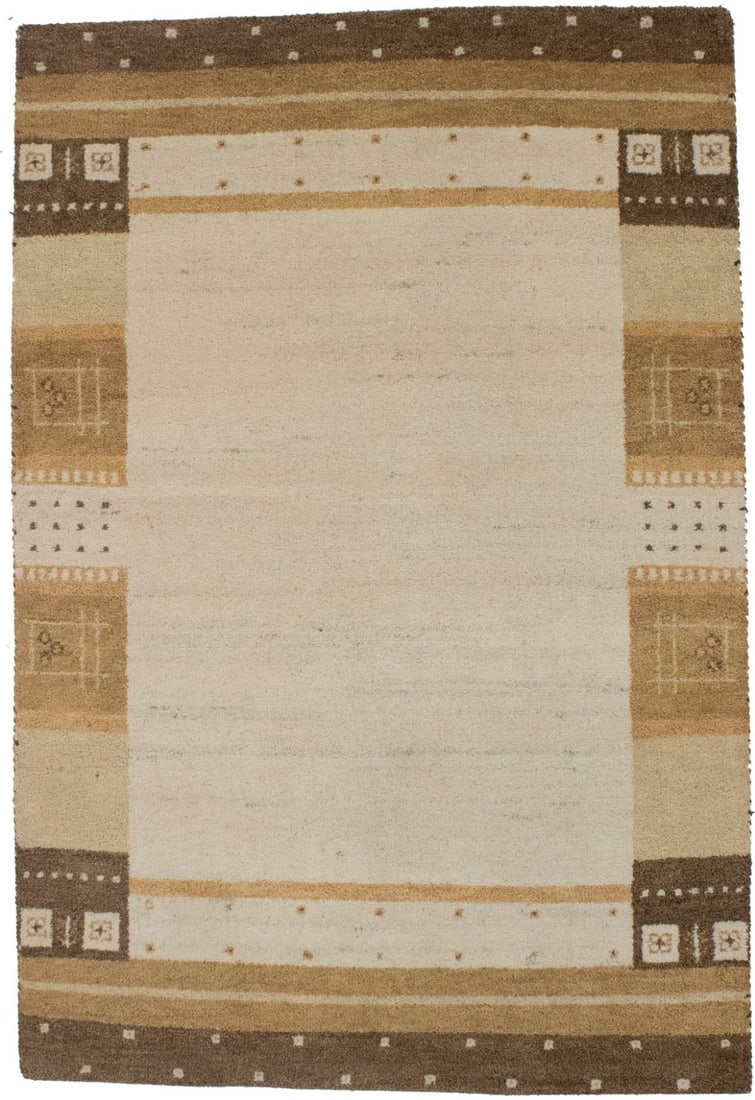 Contemporary Handmade Modern Kids Room 4x6 ft Carpet Indo-Gabbeh Area Rug (1 of 12)