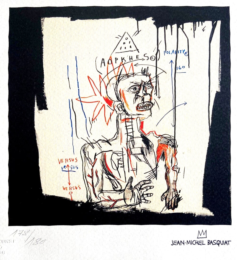 Jean Michel Basquiat is a lithograph stamp. (1 of 10)