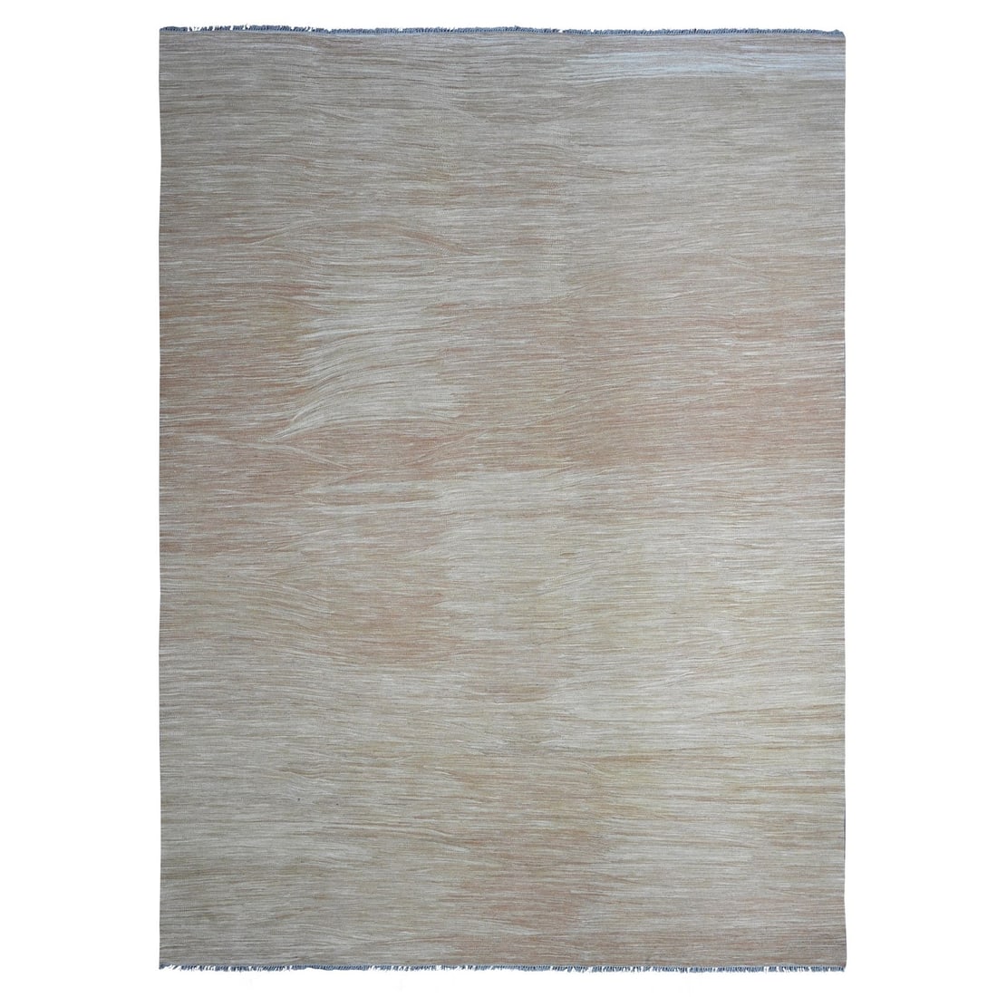 9'1"x12'2" Tumbleweed Brown Solid Design Afghan Mixed Flat Weave Wool Rug: 9'1"x12'2" Tumbleweed Brown Solid Design Afghan Mixed Flat Weave Wool Rug Experience the warmth and authenticity of an Afghan-made, hand-woven wool rug, crafted with traditional techniques that have b