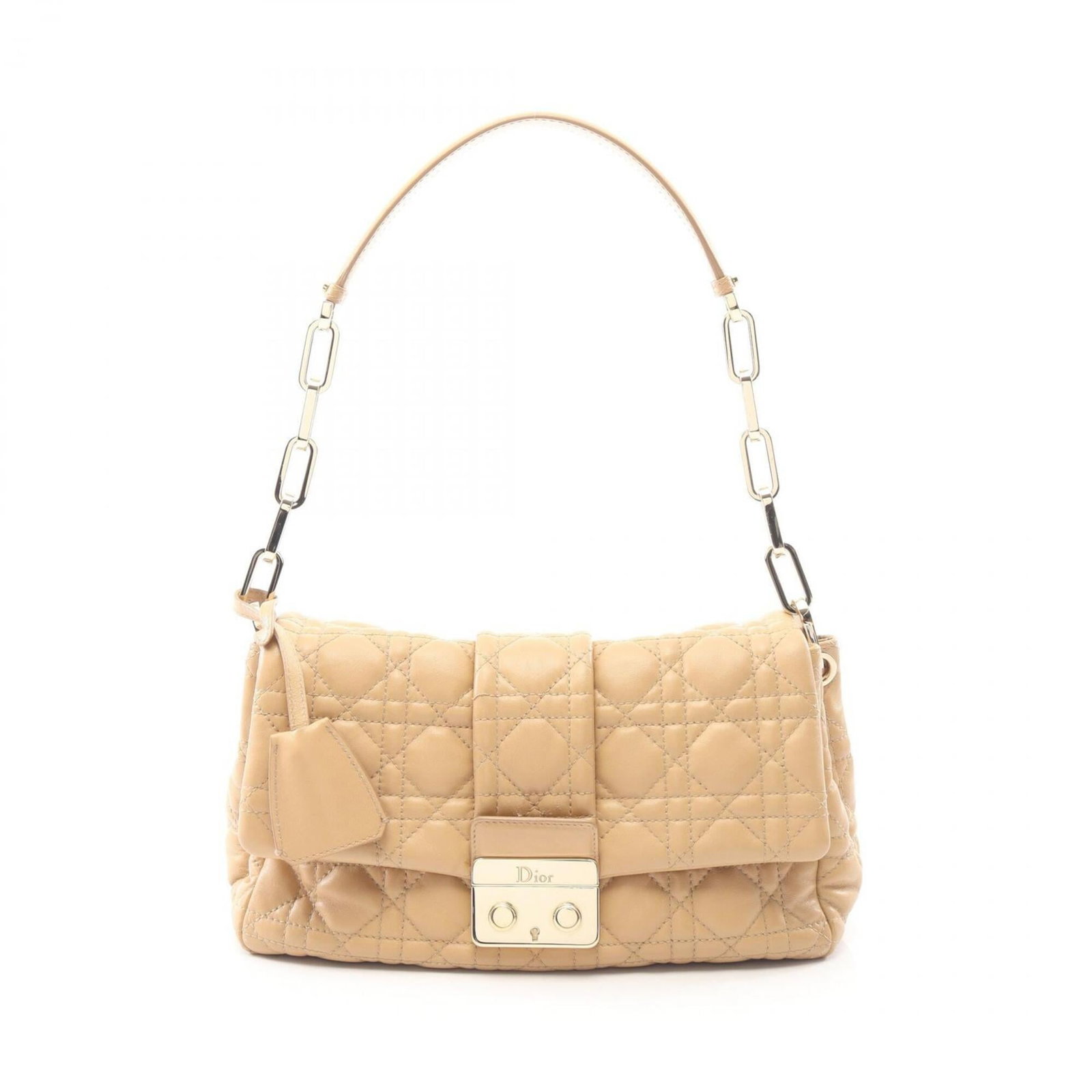 Christian Dior Handbag, Shoulder Bag Leather: Christian Dior Handbag, Shoulder Bag Leather A beautiful, pre-owned Christian Dior shoulder bag in exquisite beige leather, boasting classic design and timeless elegance. With its 17cm x 26cm size and
