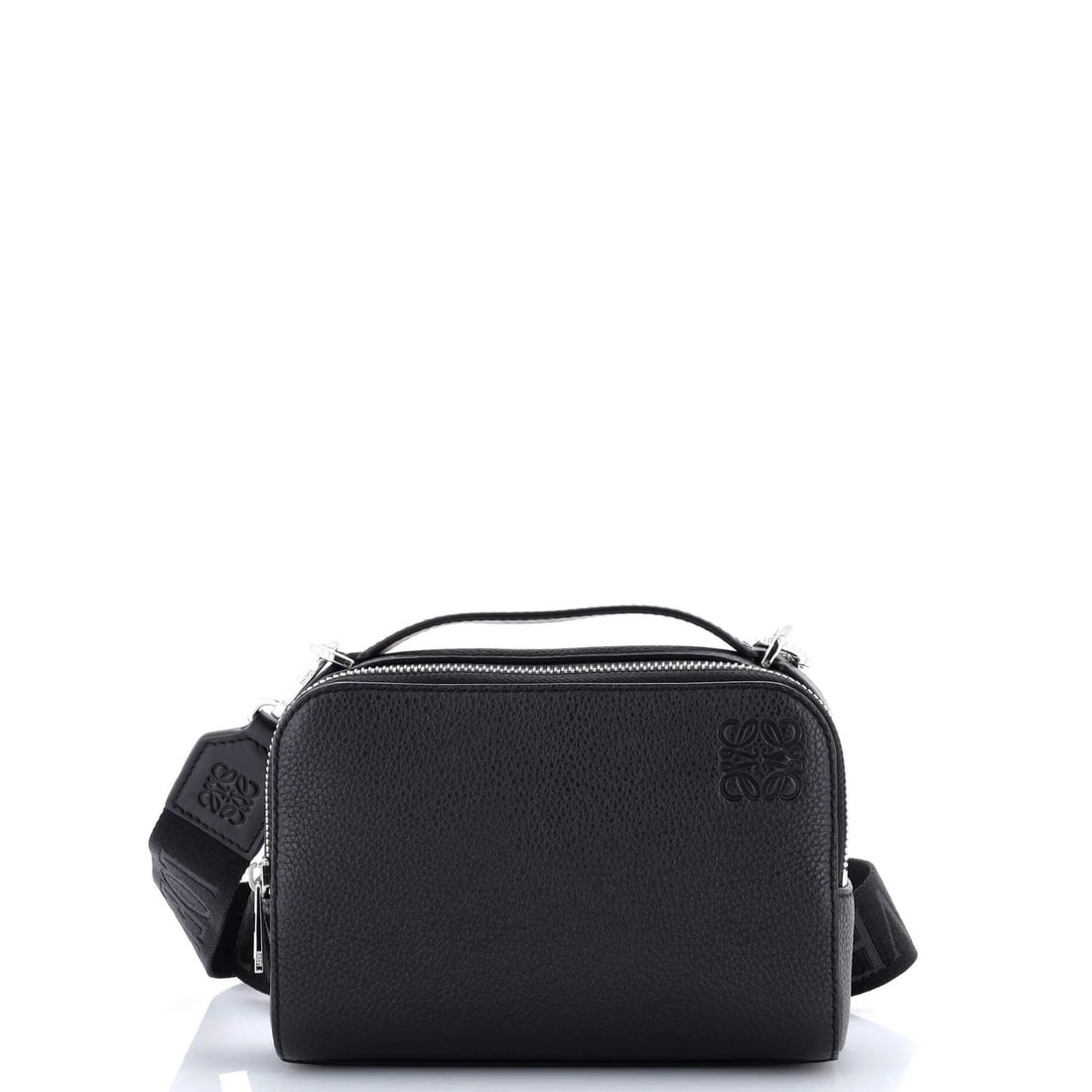 Loewe Mini Crossbody Camera Bag Leather: Loewe Mini Crossbody Camera Bag Leather Elevate your everyday with the sleek and sophisticated Loewe Mini Crossbody Camera Bag Leather, perfectly sized to hold your essentials while making a stylish s