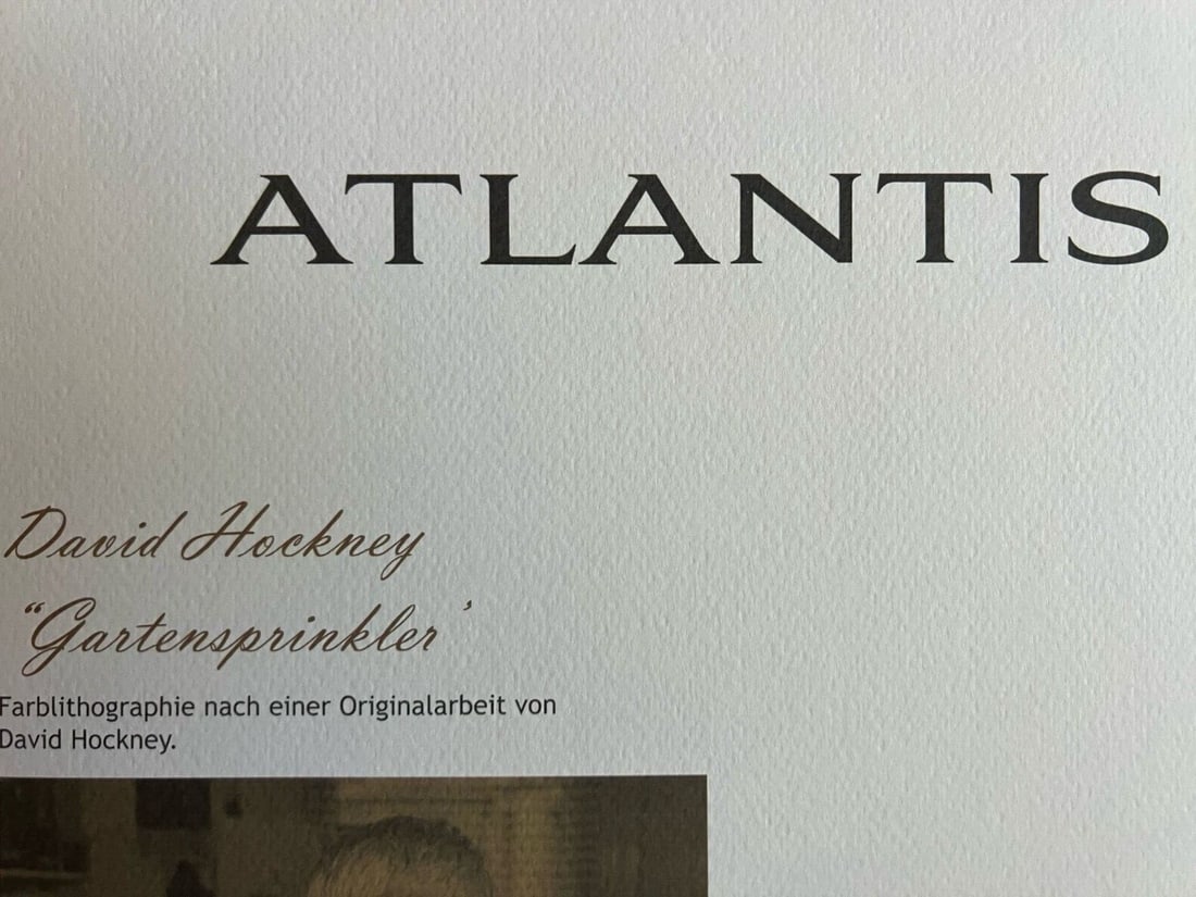 David Hockney is a lithograph. - 10