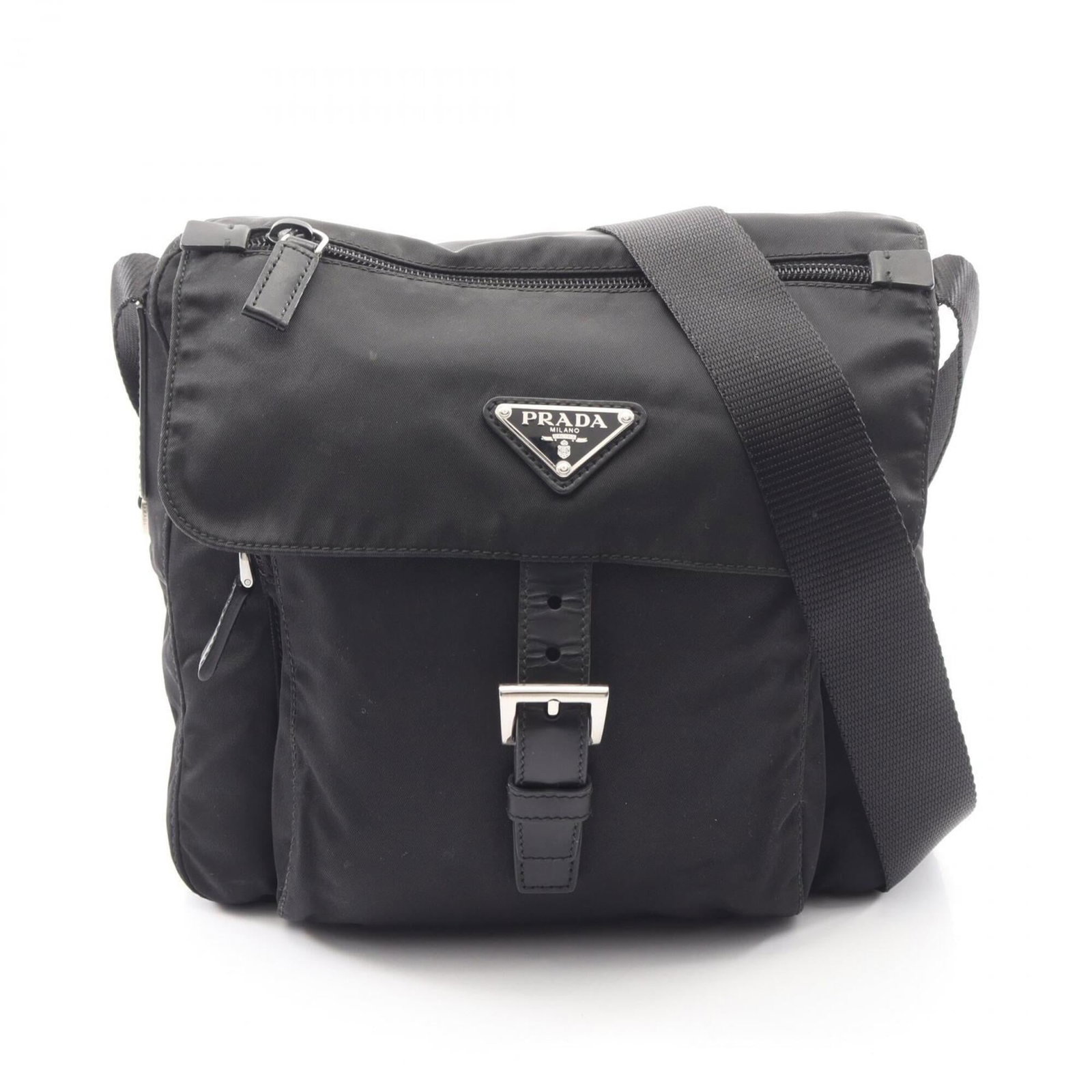 Nylon leather shoulder bag by Prada (1 of 10)