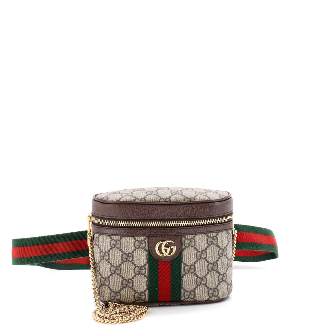Gucci GG Coated Canvas Small Belt Chain Bag (1 of 5)