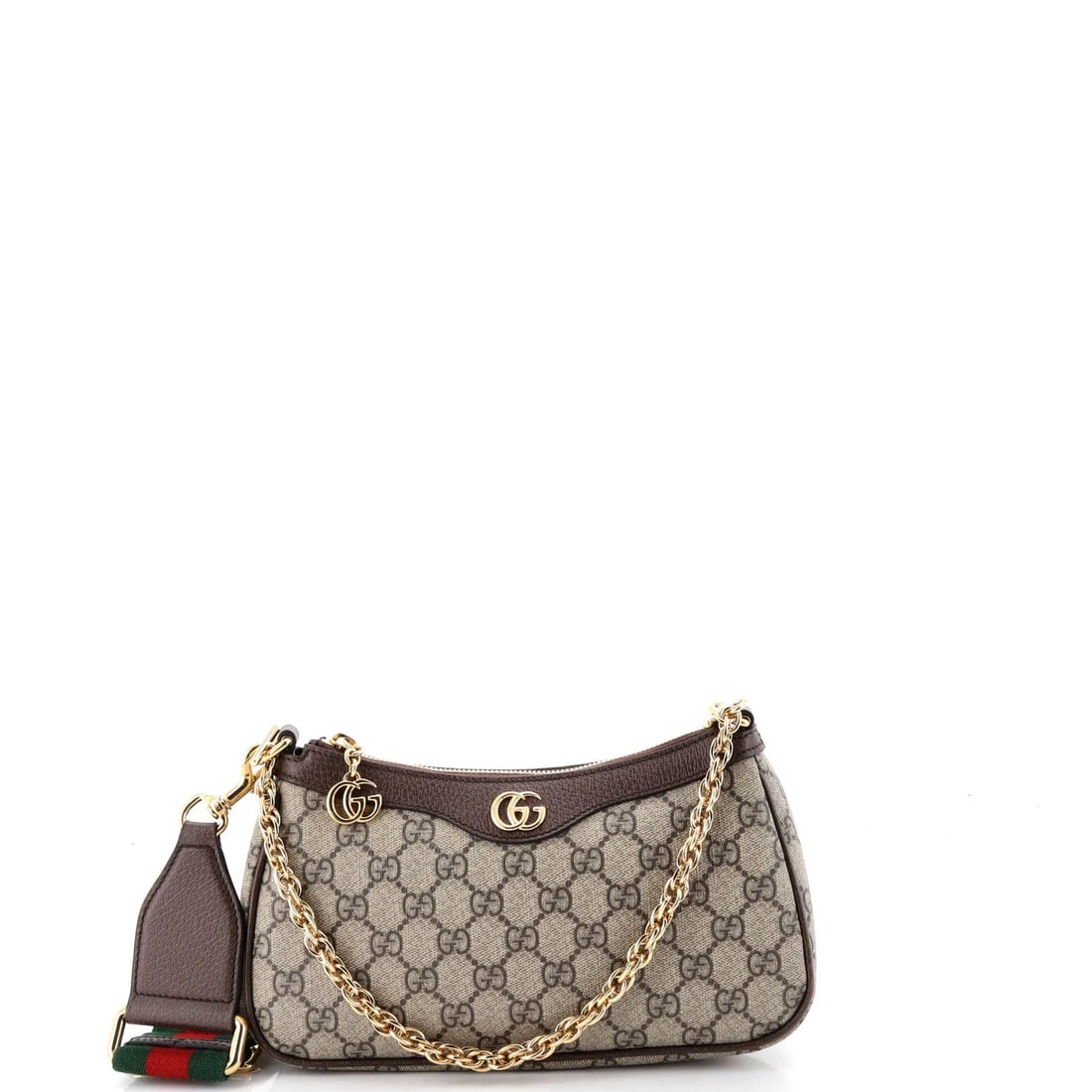 Gucci Small GG Coated Canvas Ophidia Charm Shoulder Bag (1 of 6)