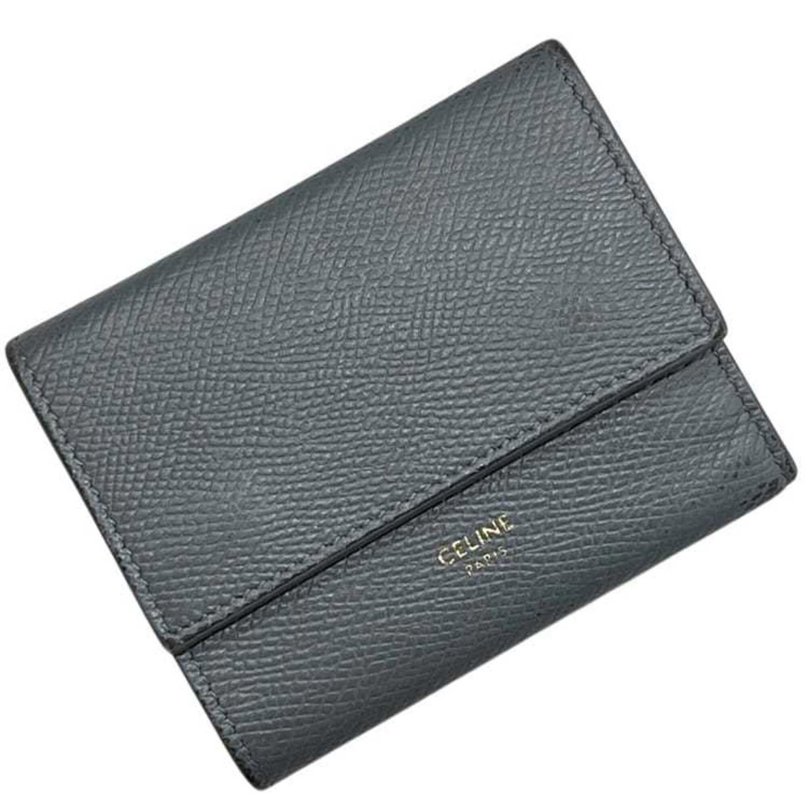 Leather Tri-Fold Wallet by Celine (1 of 11)