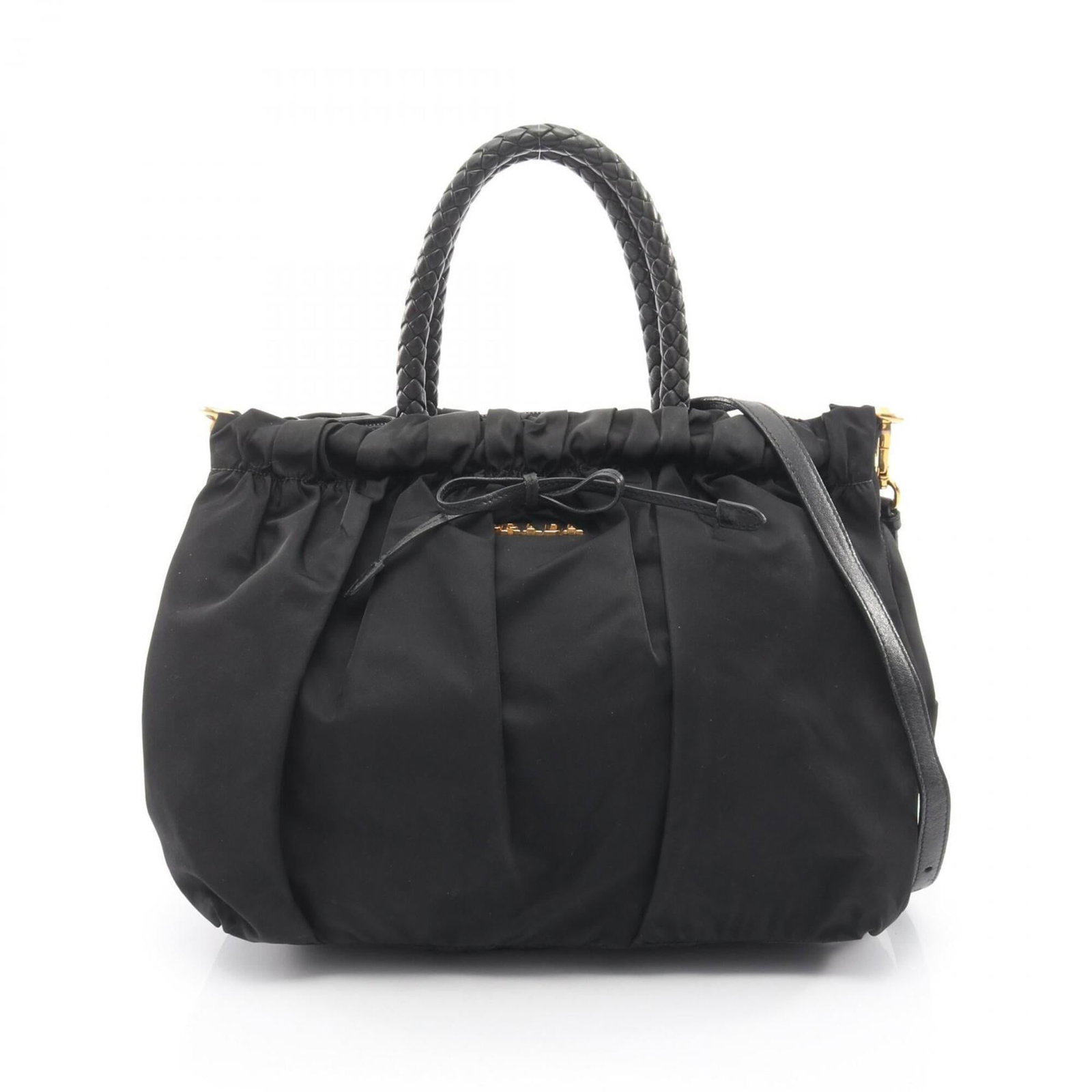 Prada Handbag Nylon, Leather (1 of 11)