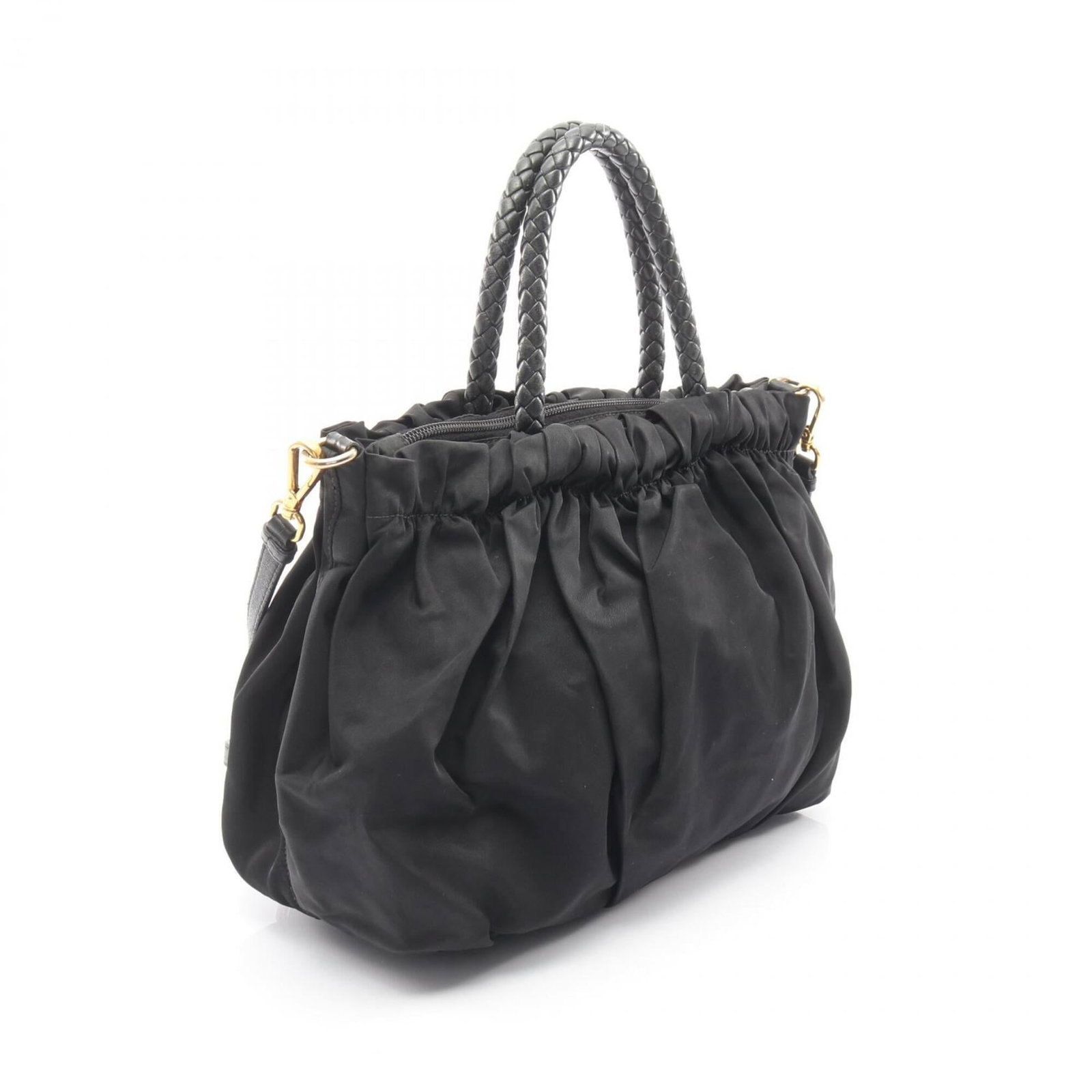 Prada Handbag Nylon, Leather - 2