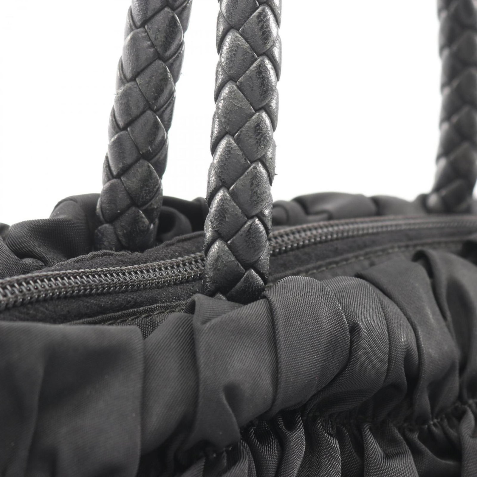 Prada Handbag Nylon, Leather - 8