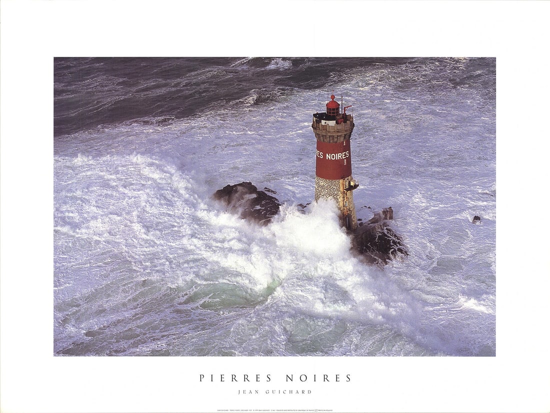 JEAN GUICHARD Pierres Noires 23.5" x 31.5" Offset Lithograph 1999 Photography (1 of 4)