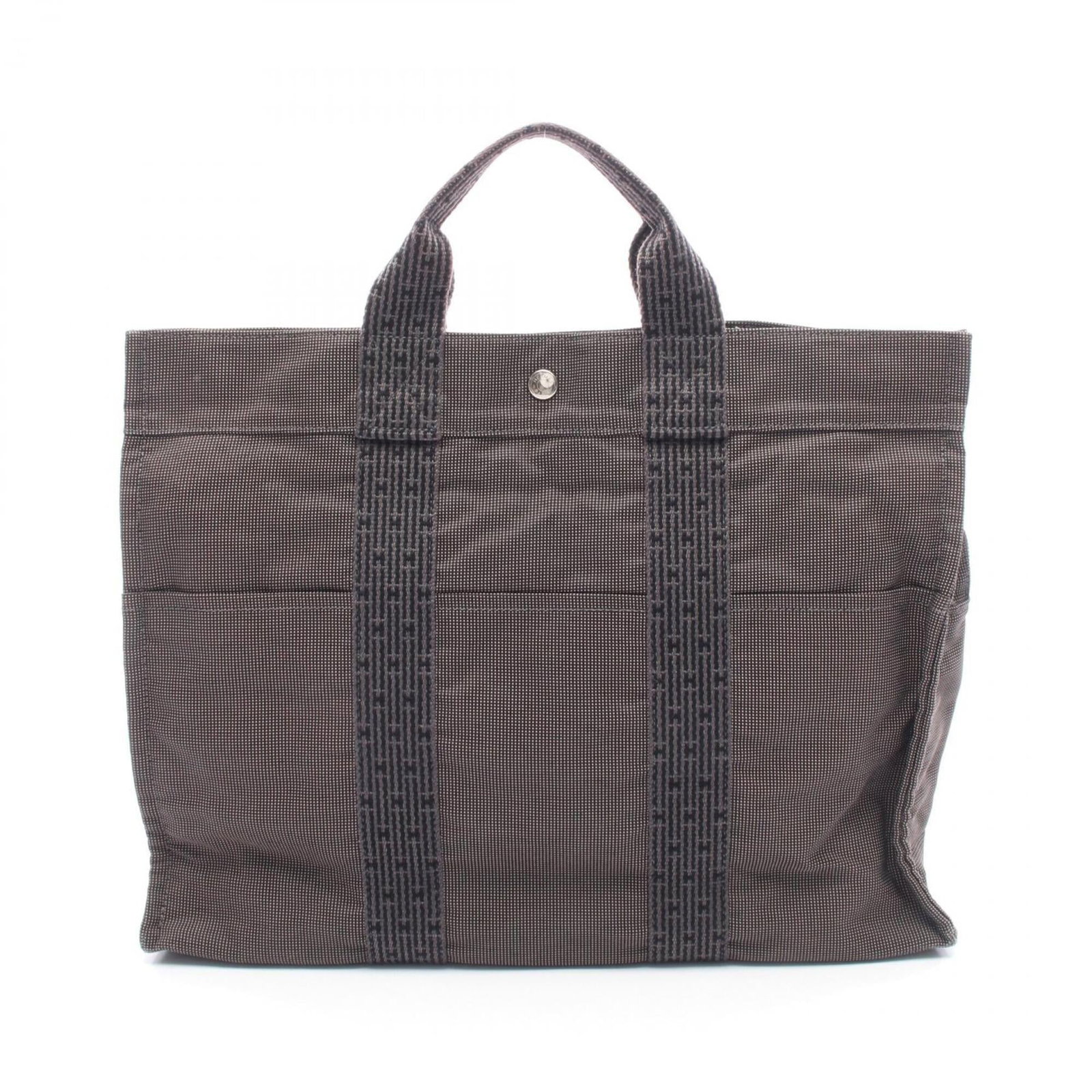 Hermes handbag canvas tote bag (1 of 8)