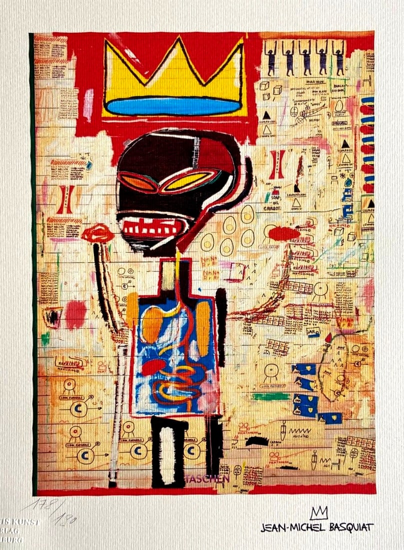 Jean Michel Basquiat is a lithograph (1 of 10)