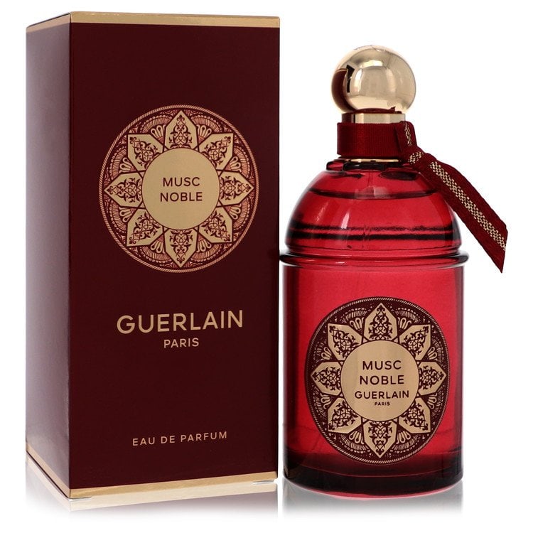 Eau de parfum by Guerlain perfume musc noble spray: Eau de parfum by Guerlain perfume musc noble spray Experience the timeless elegance of Guerlain's iconic Eau de Parfum Spray, Musc Noble, in this 4.2 oz bottle. With its rich, sensual scent and long-l