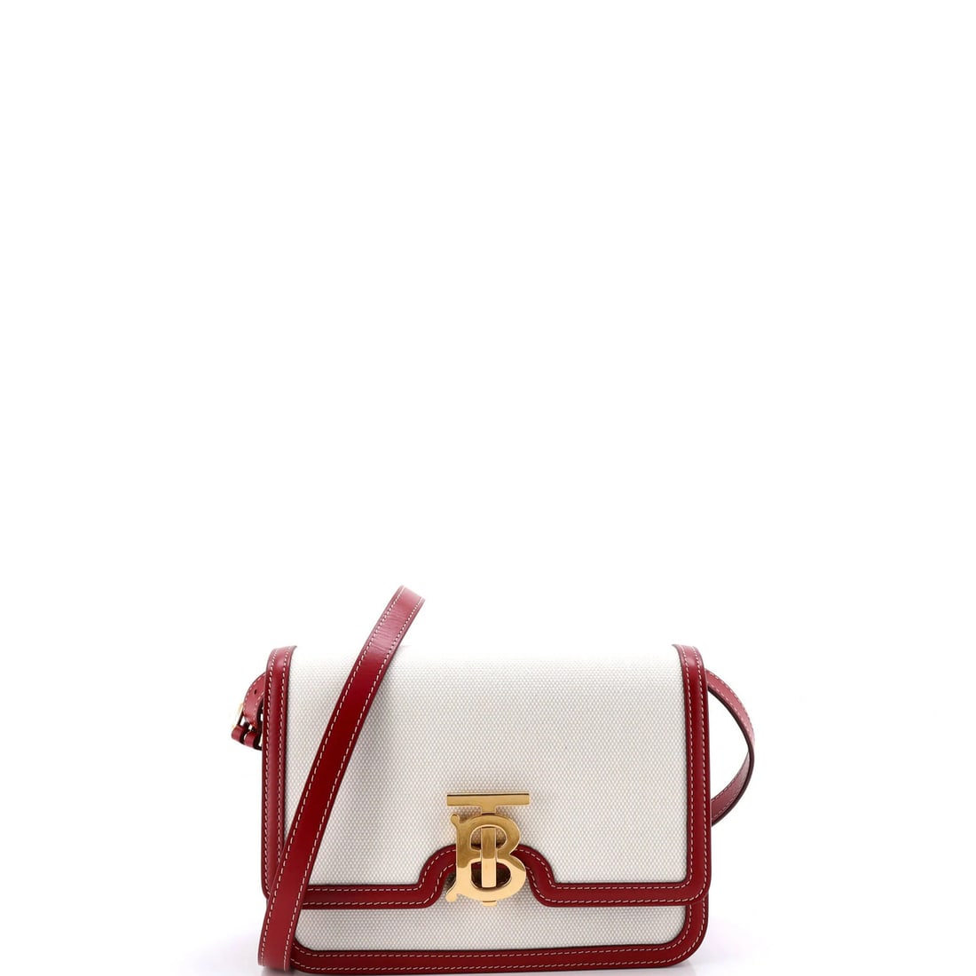 Burberry small canvas flap bag (1 of 5)
