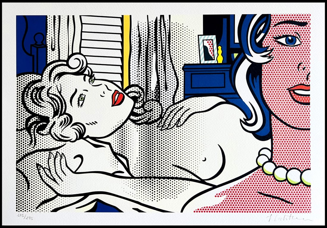 Roy Lichtenstein is a numbered limited lithograph. (1 of 9)