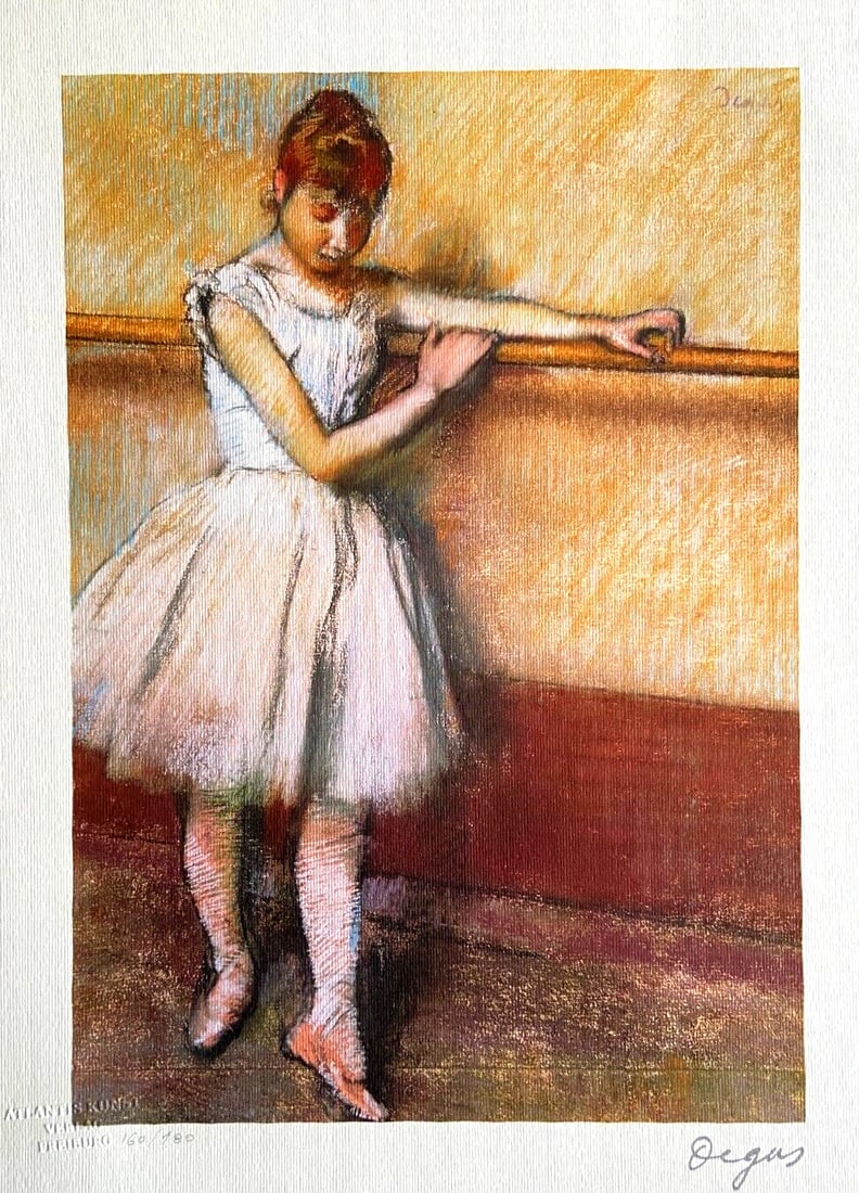 Edgar Degas numbered lithograph (1 of 9)