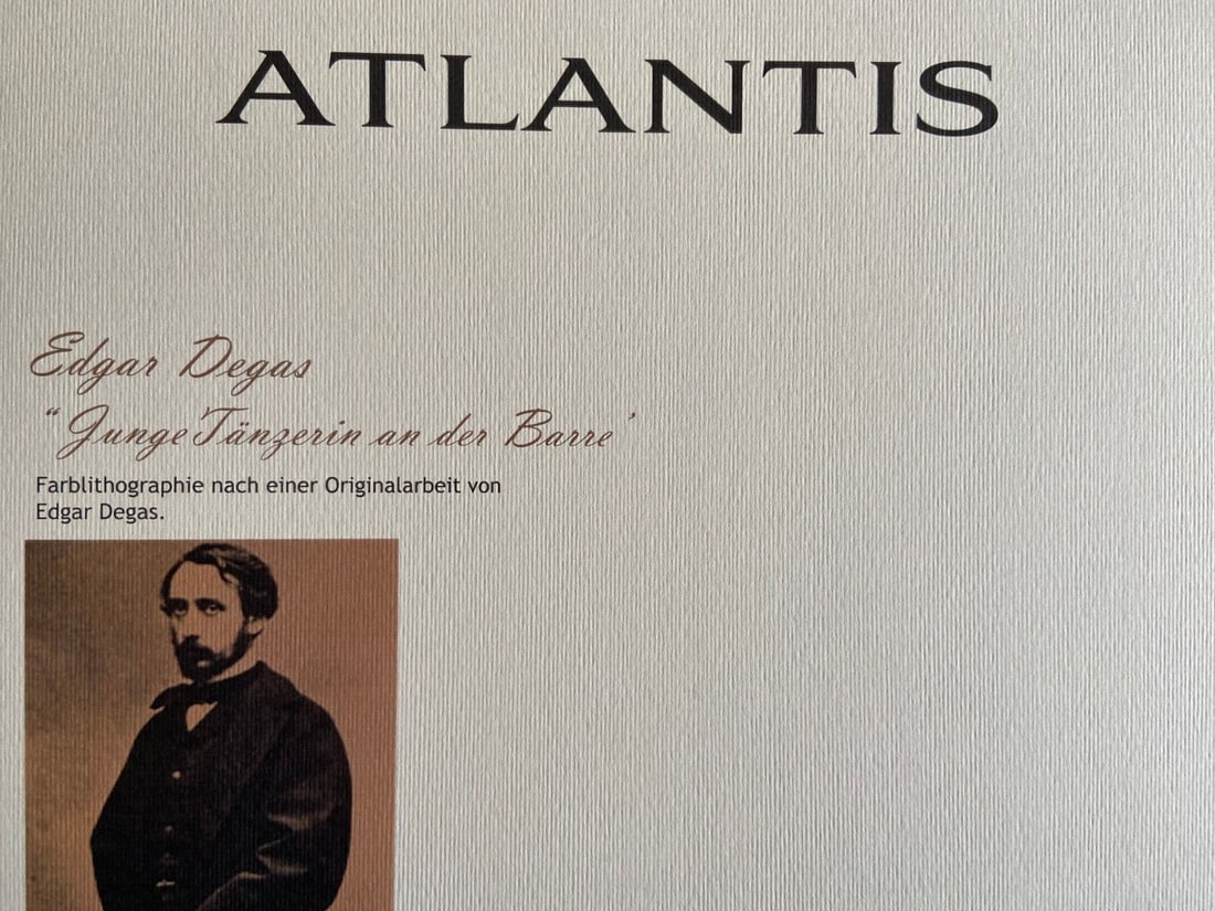 Edgar Degas numbered lithograph - 8