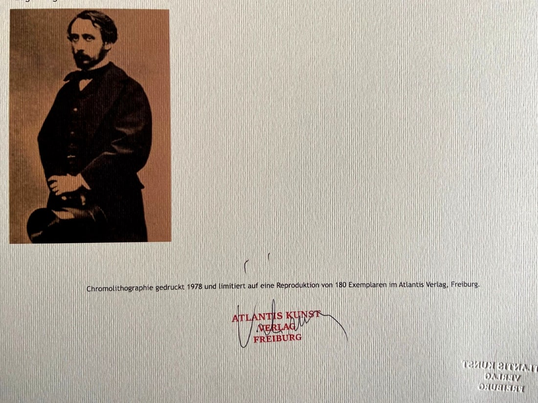 Edgar Degas numbered lithograph - 9