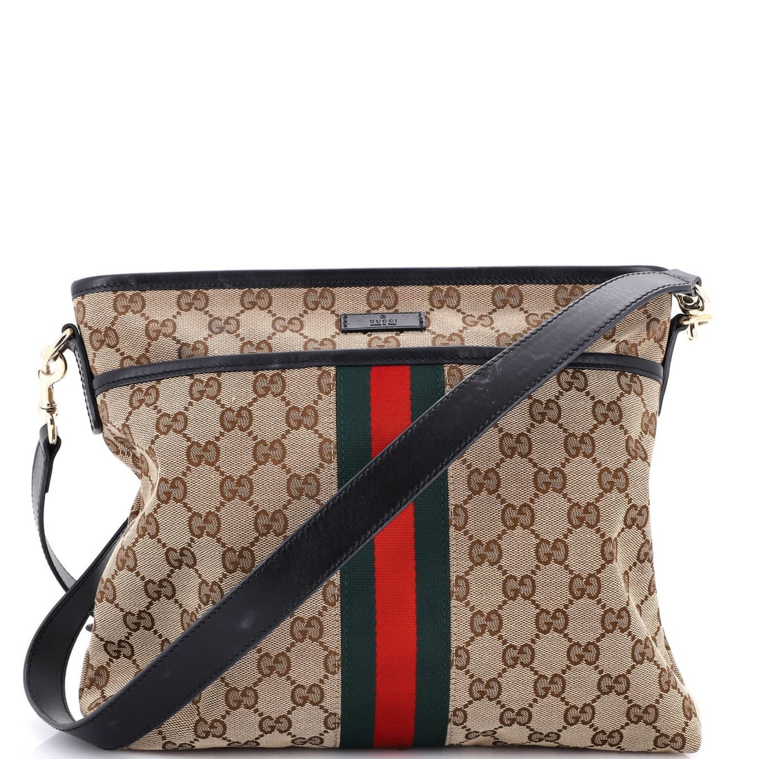 Gucci Web Messenger Bag GG Canvas Medium (1 of 7)
