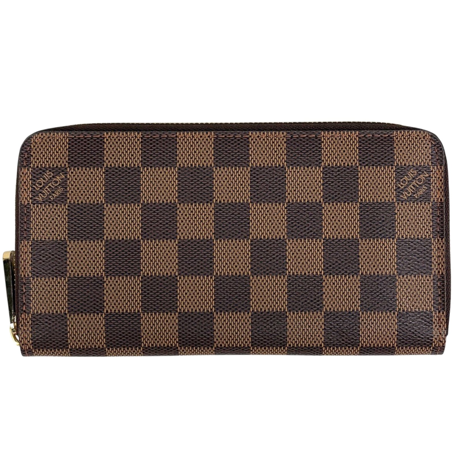 Louis Vuitton Zippy Wallet Round Zip Long Damier Brown N60015 Women's (1 of 5)
