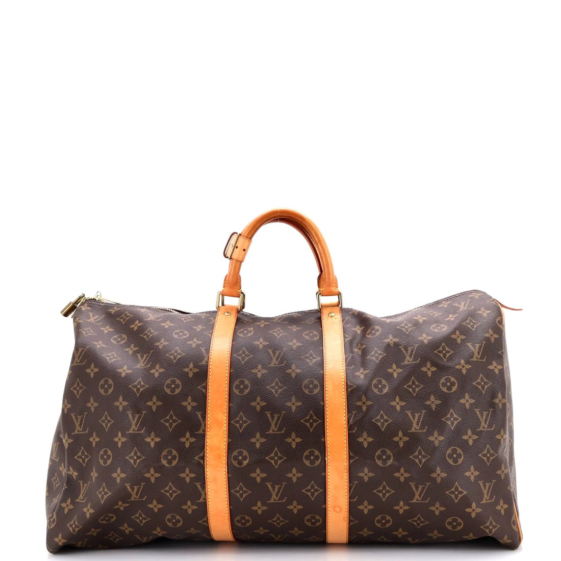 Louis Vuitton Monogram Canvas Keepall Bag: Louis Vuitton Monogram Canvas Keepall Bag Experience the timeless elegance of Louis Vuitton's iconic Monogram Canvas Keepall Bag, crafted from high-quality canvas and boasting a classic brown
