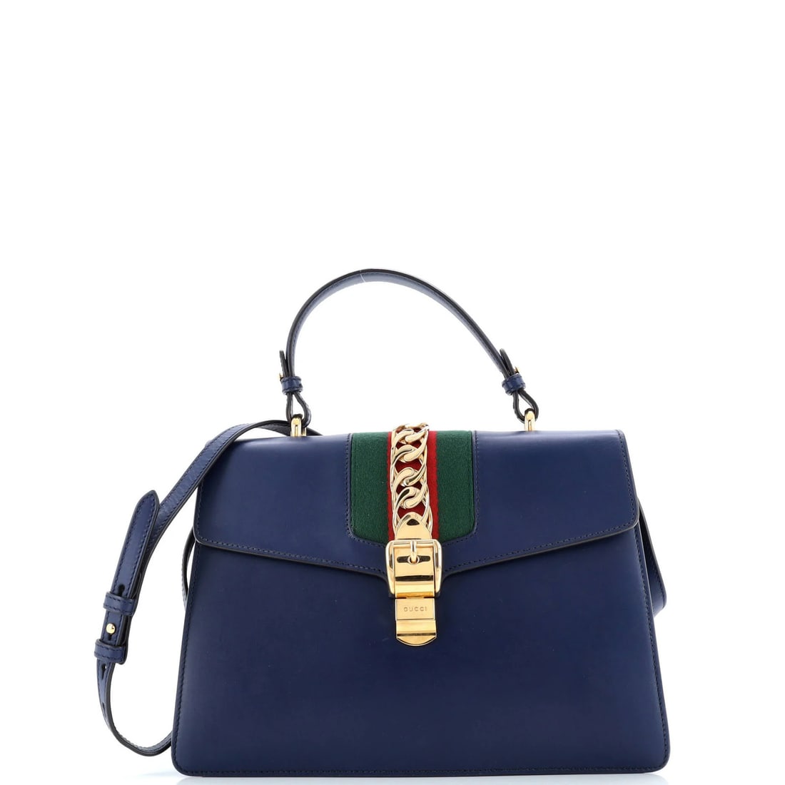 Gucci Sylvie Top Handle Bag Leather Medium (1 of 5)