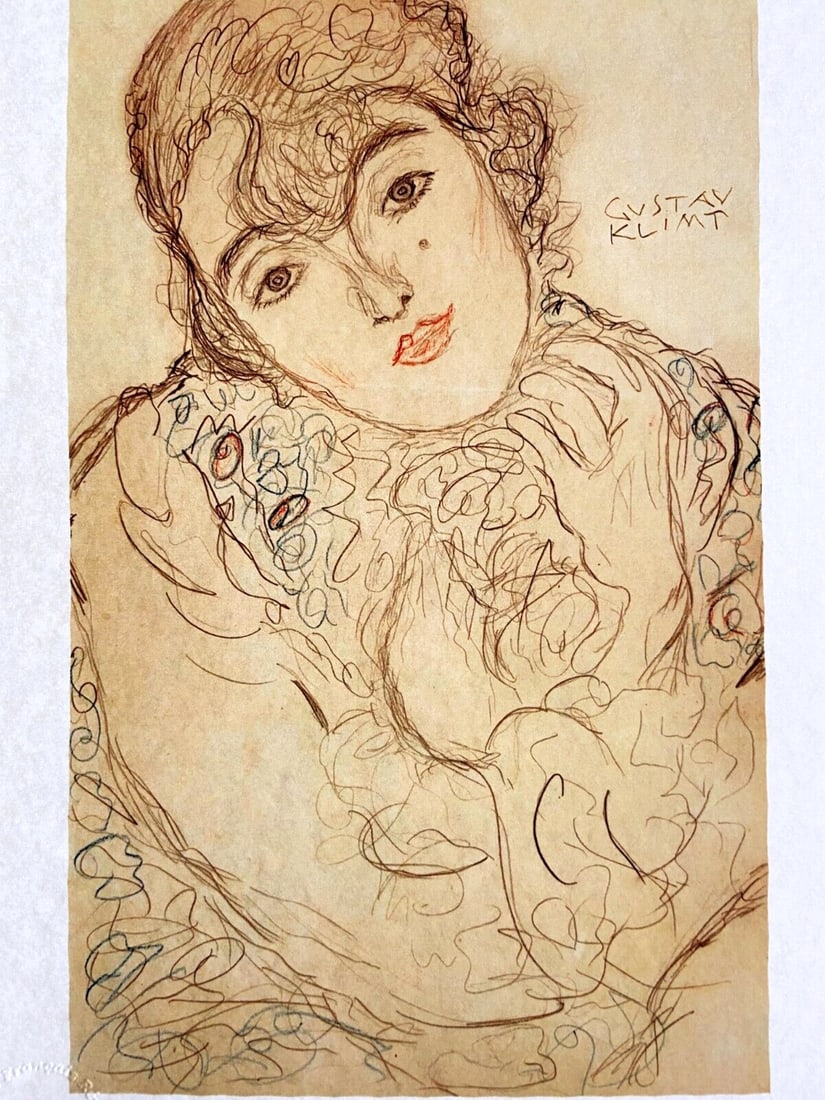Gustav Klimt numbered limited lithograph (1 of 8)