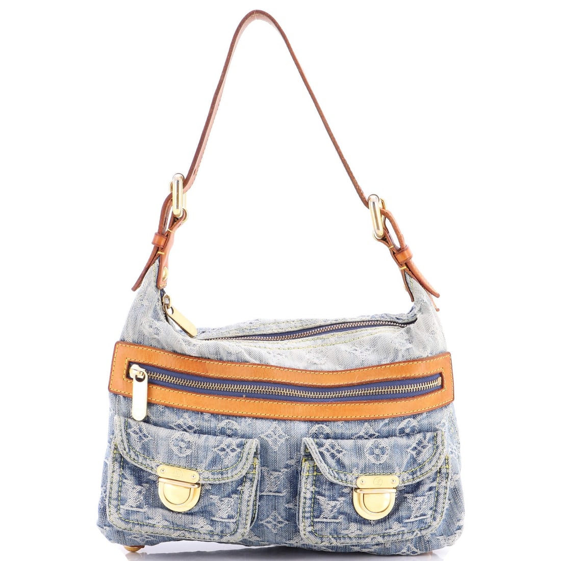 Louis Vuitton denim handbag baggy (1 of 8)