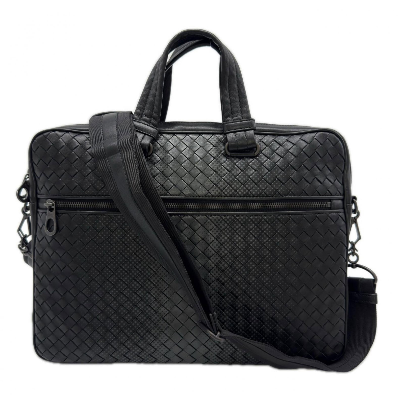 Bottega Veneta leather briefcase (1 of 19)