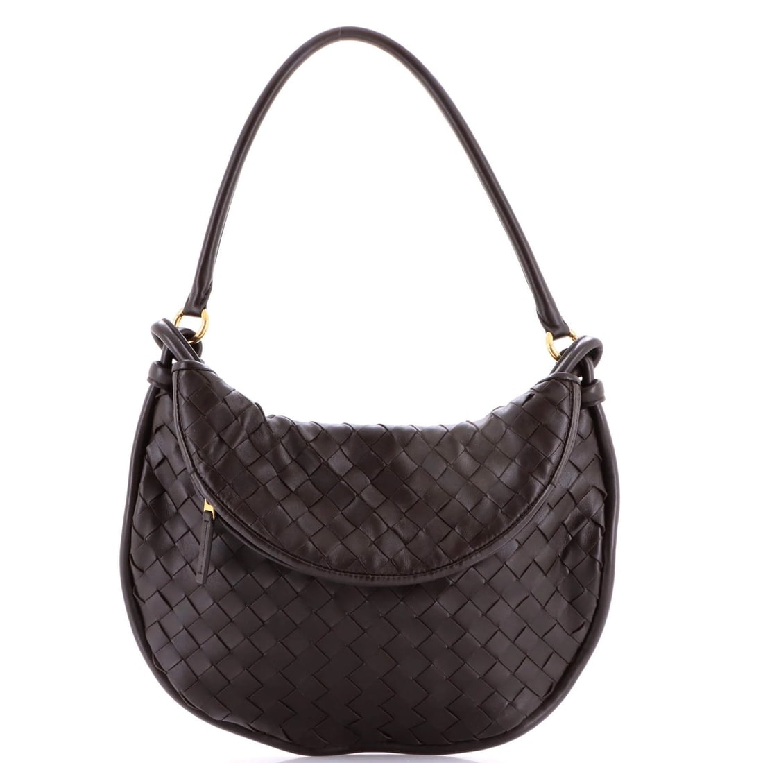 Bottega Veneta Gemelli Shoulder Bag Intrecciato Leather Medium: Bottega Veneta Gemelli Shoulder Bag Intrecciato Leather Medium Experience the timeless elegance of Bottega Veneta's iconic Gemelli Shoulder Bag, crafted from rich, supple Intrecciato leather that deve