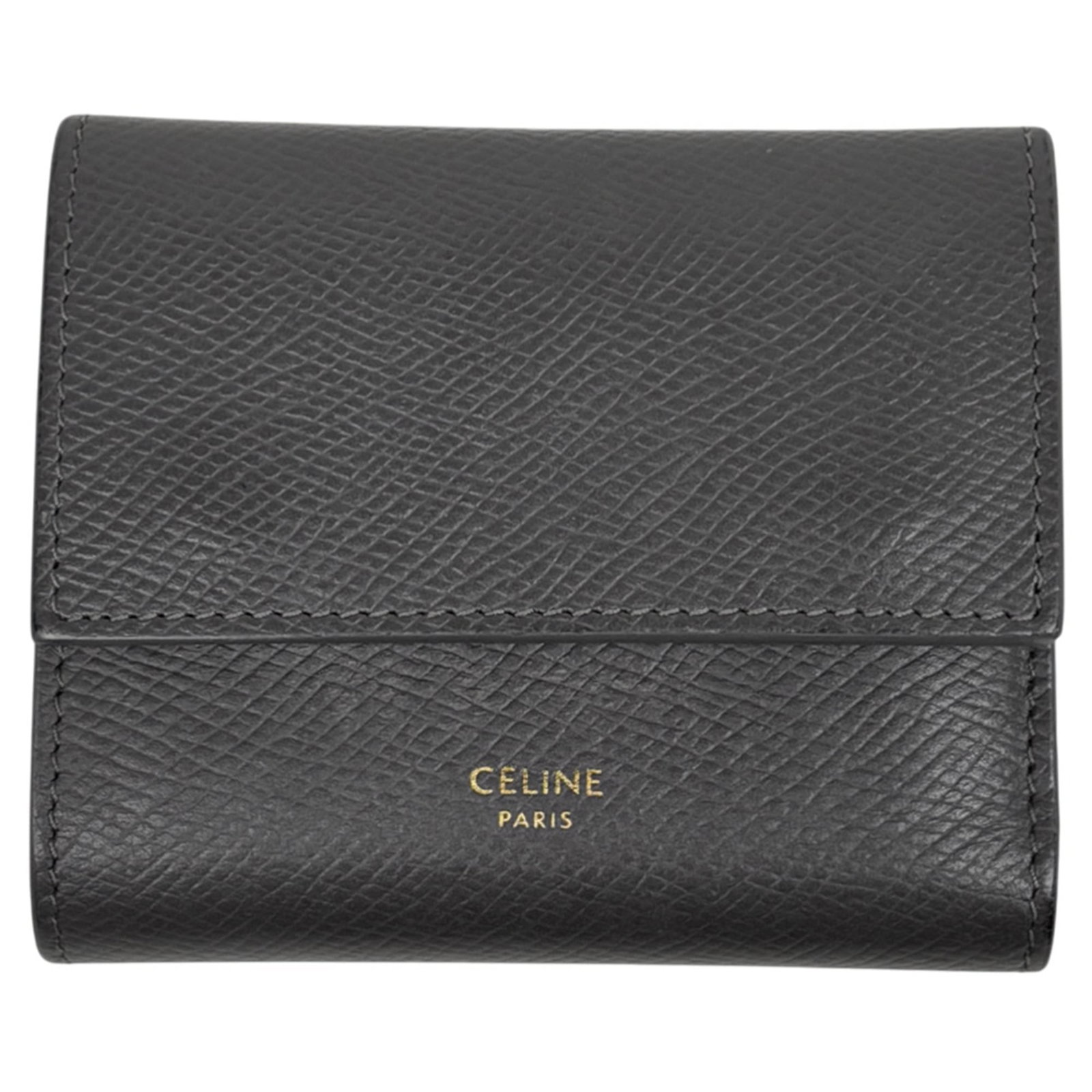 Leather Tri-Fold Wallet by Celine (1 of 9)