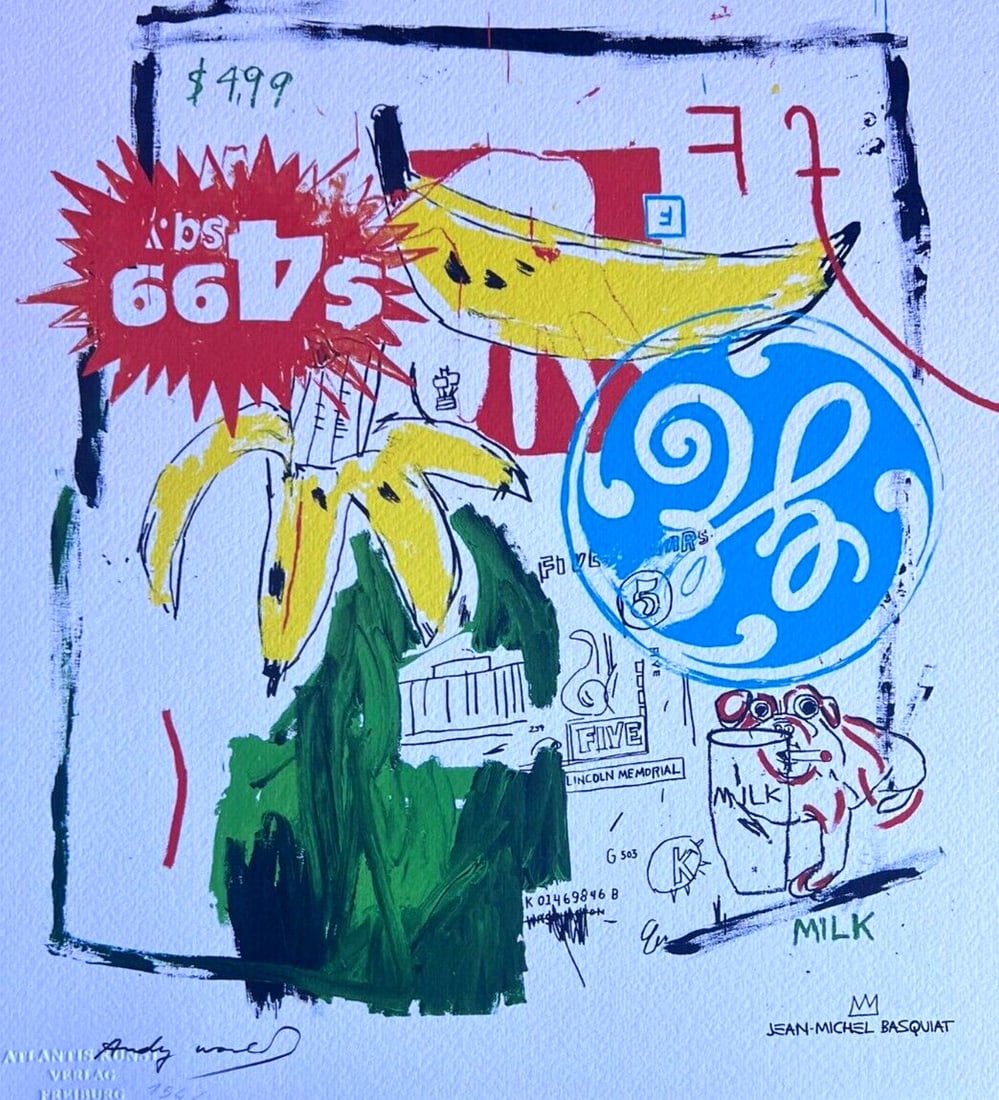 Andy Warhol X Jean-Michel Basquiat Lithograph Numbered (1 of 13)