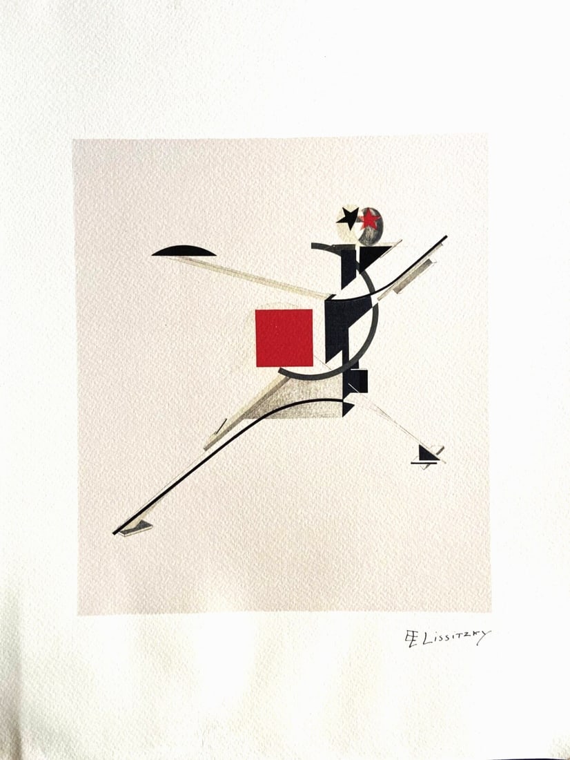 Lithograph by Lissitzky (1 of 6)