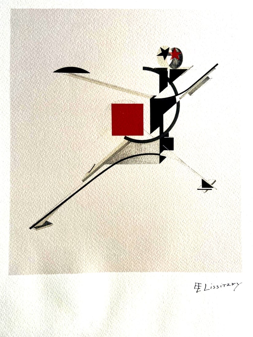 Lithograph by Lissitzky - 2