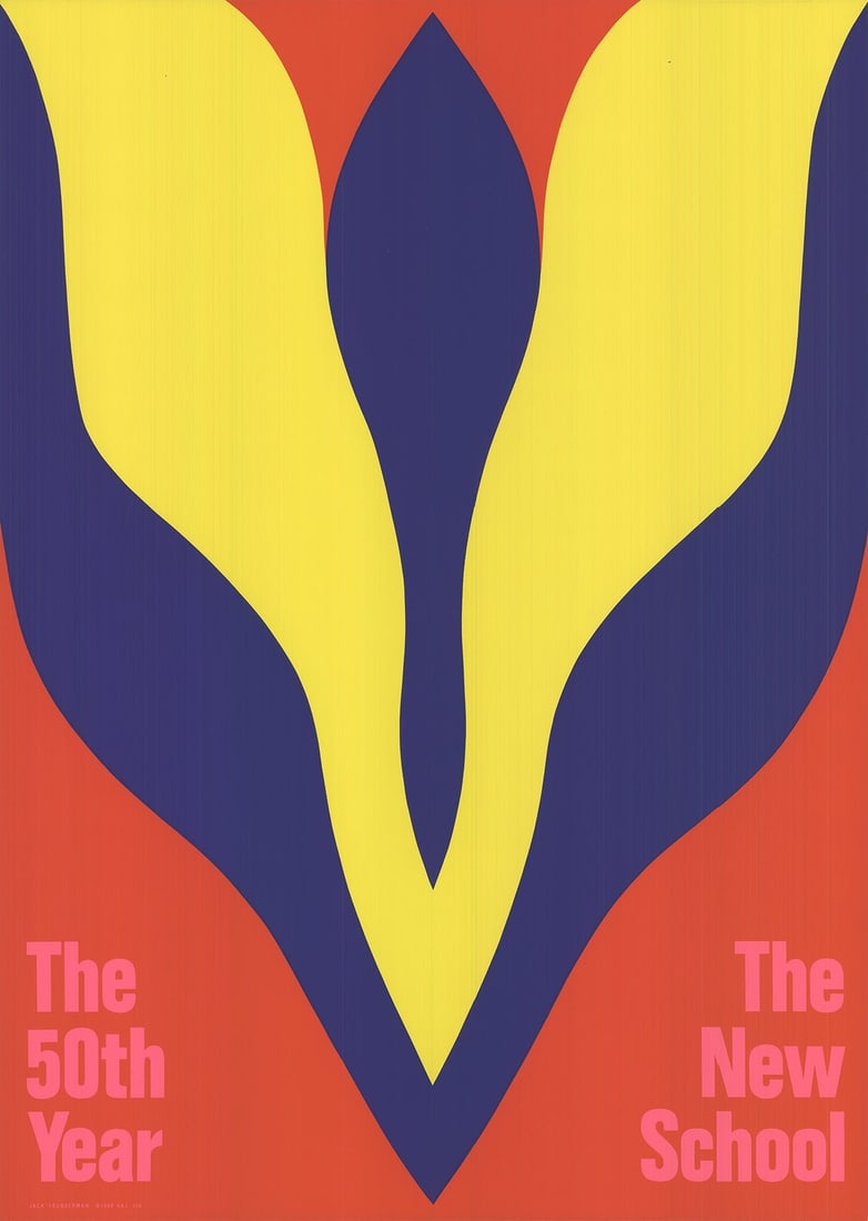 Youngerman Jack 35" x 25" New York City Center is a contemporary serigraph from 1969. (1 of 4)