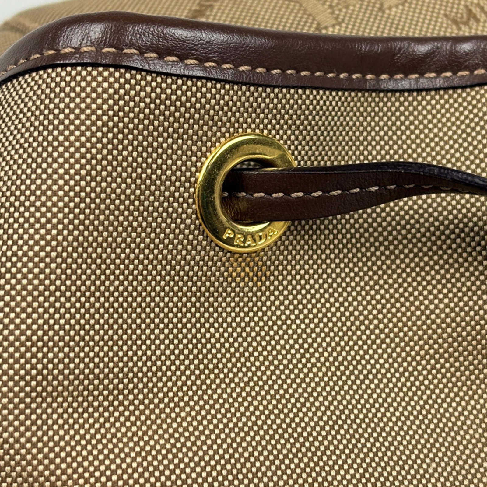 Canvas leather backpack by Prada - 7