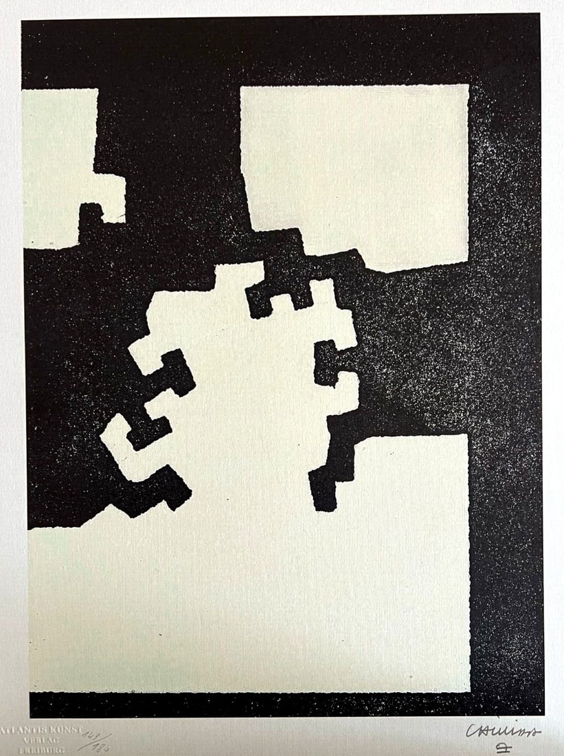 Eduardo Chillida Lithograph is numbered 180ex (1 of 12)