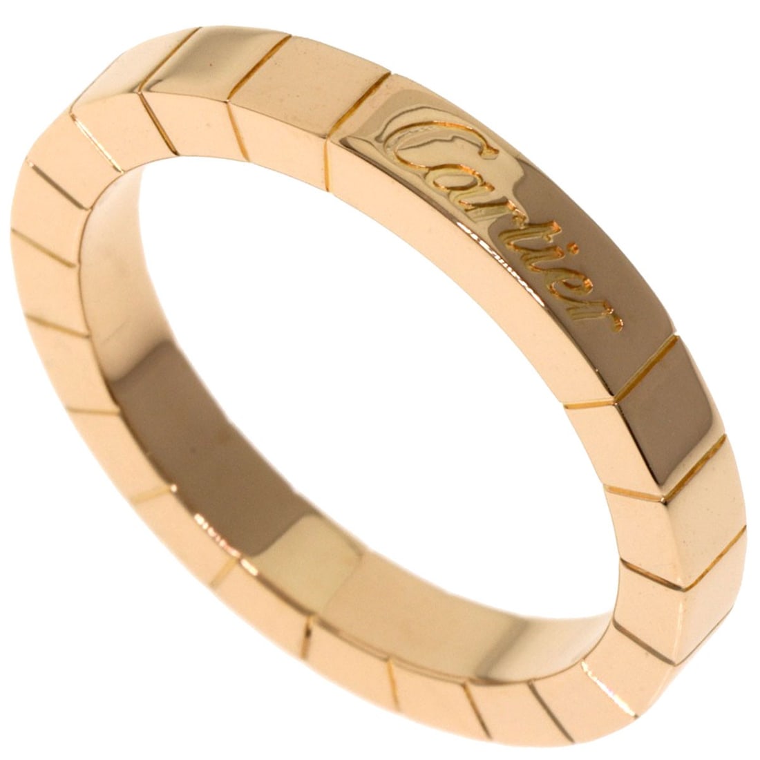 CARTIER Lanire # 53 Ring K18 Pink Gold: CARTIER Lanire # 53 Ring K18 Pink Gold A stunning example of French elegance, the CARTIER Lanire # 53 Ring boasts sleek K18 pink gold details that exude sophistication and refinement. This exquisite r