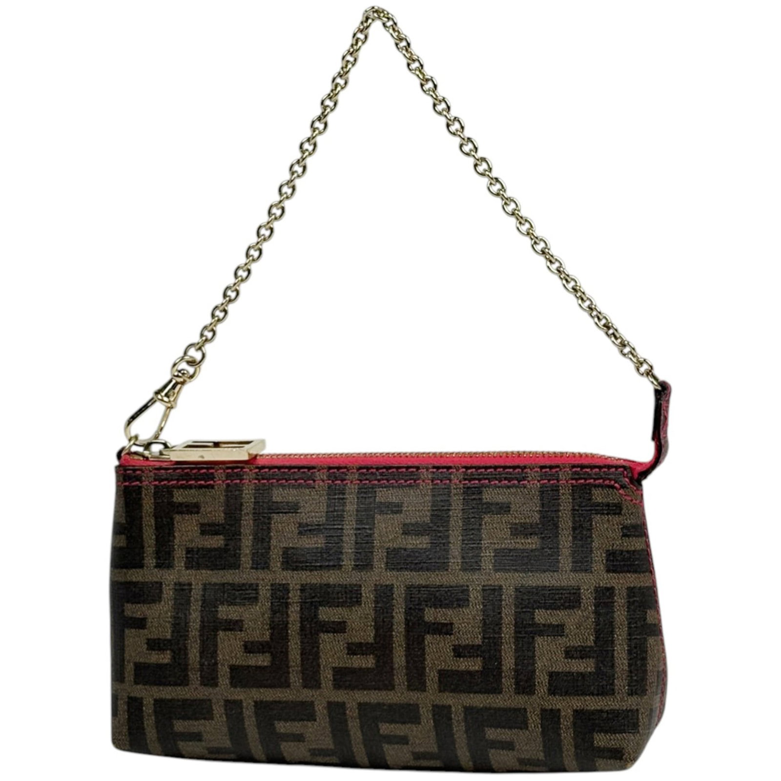 Fendi canvas pouch handbag (1 of 8)