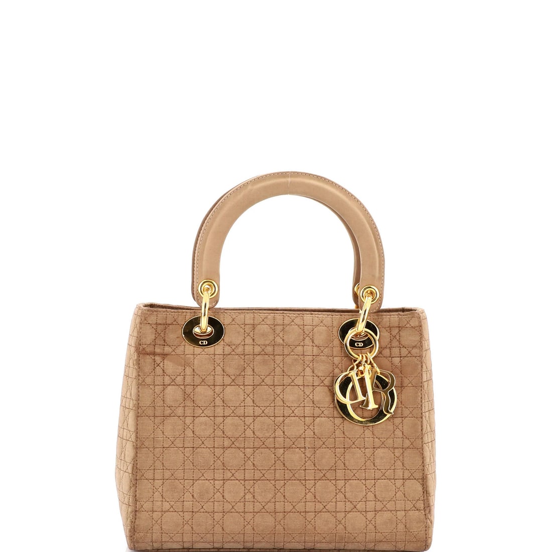 Christian Dior Lady Bag Quilt Nylon Medium Cannage Vintage (1 of 8)