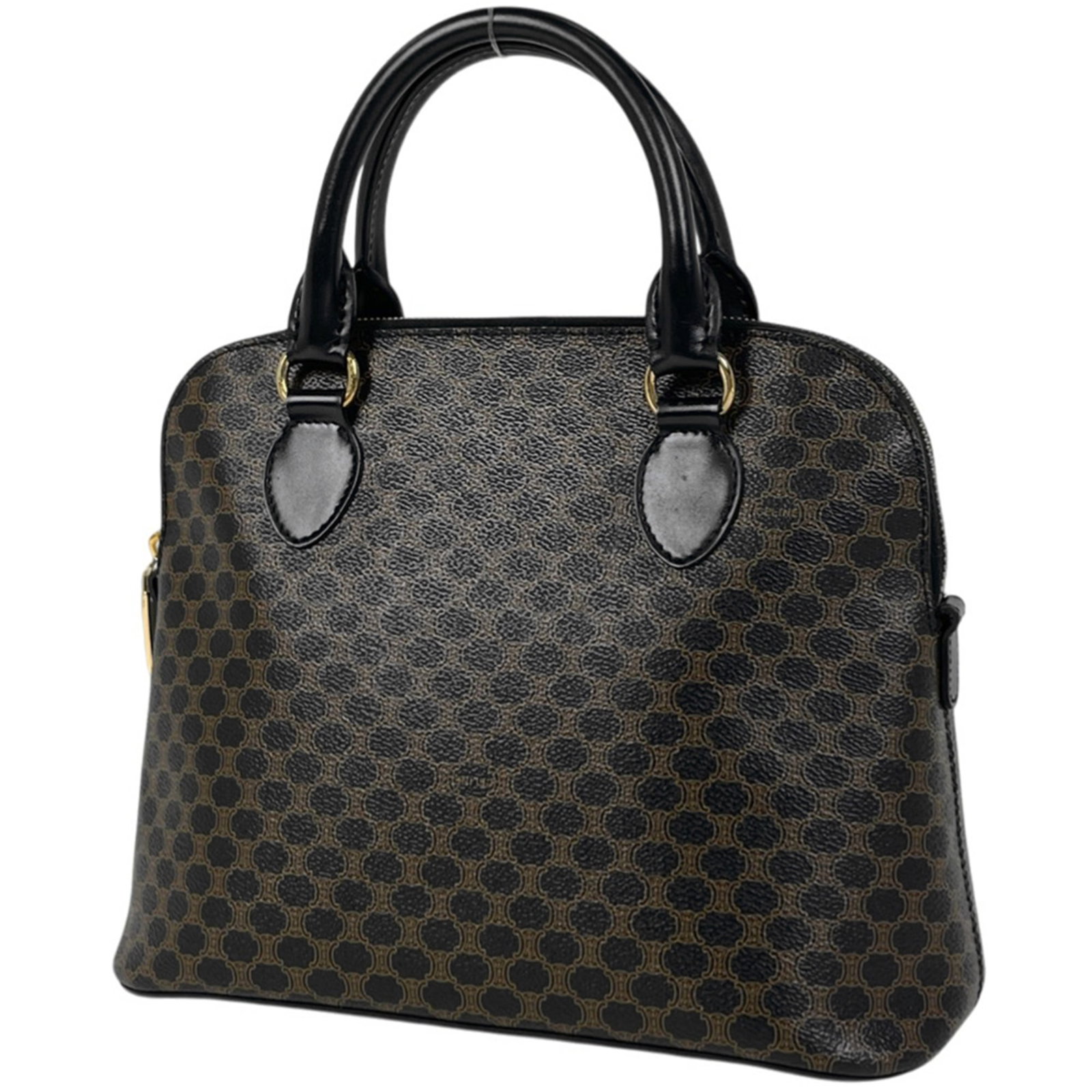 Celine Handbag, Shoulder Bag Coated Canvas, Leather (1 of 8)