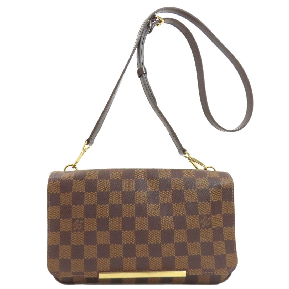 Louis Vuitton N41257 Hoxton is a Damier canvas shoulder bag: Louis Vuitton N41257 Hoxton is a Damier canvas shoulder bag The iconic Louis Vuitton Hoxton shoulder bag boasts the timeless charm of Damier canvas, with its classic Ebene exterior hue adding a touch