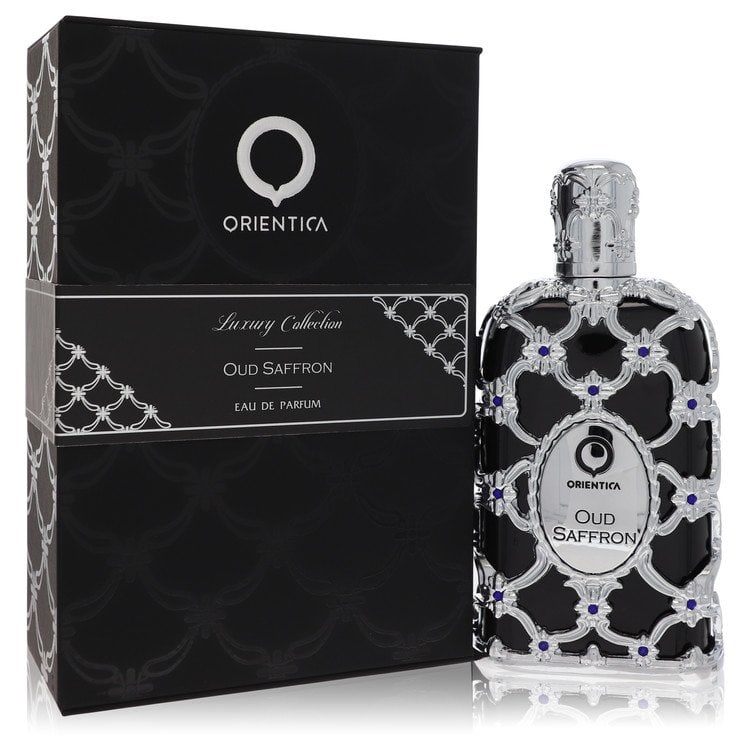 Orientica Oud Saffron Cologne By Al Haramain Eau De Parfum Spray: Orientica Oud Saffron Cologne By Al Haramain Eau De Parfum Spray Experience the rich, exotic scent of Orientica Oud Saffron Cologne by Al Haramain, a luxurious eau de parfum spray that combines the