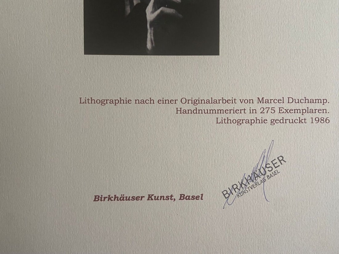 Marcel Duchamp is a lithograph. - 10