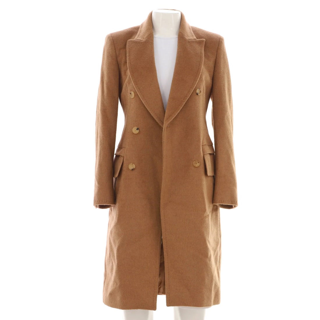 Max Mara Women's Double Breasted Coat Camel Hair (1 of 6)