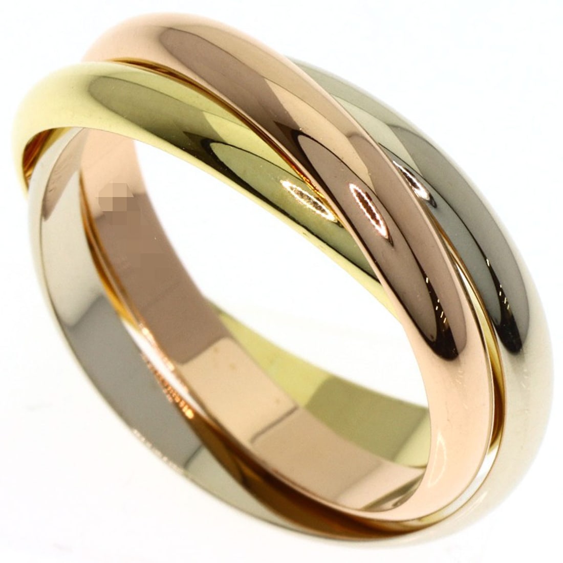CARTIER Trinity SM #53 Ring K18 Yellow Gold 18K Pink Gold (1 of 7)