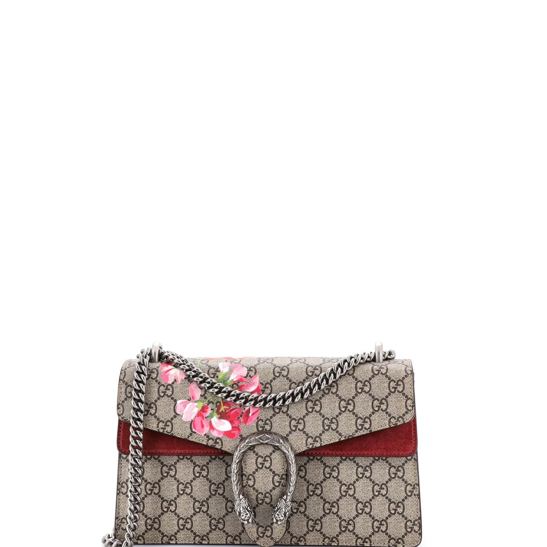 Gucci GG Coated Canvas Small Blooms Print Dionysus Bag: Gucci GG Coated Canvas Small Blooms Print Dionysus Bag The Gucci GG Coated Canvas Small Blooms Print Dionysus Bag is a stunning, small shoulder bag that exudes effortless chic. With its iconic GG