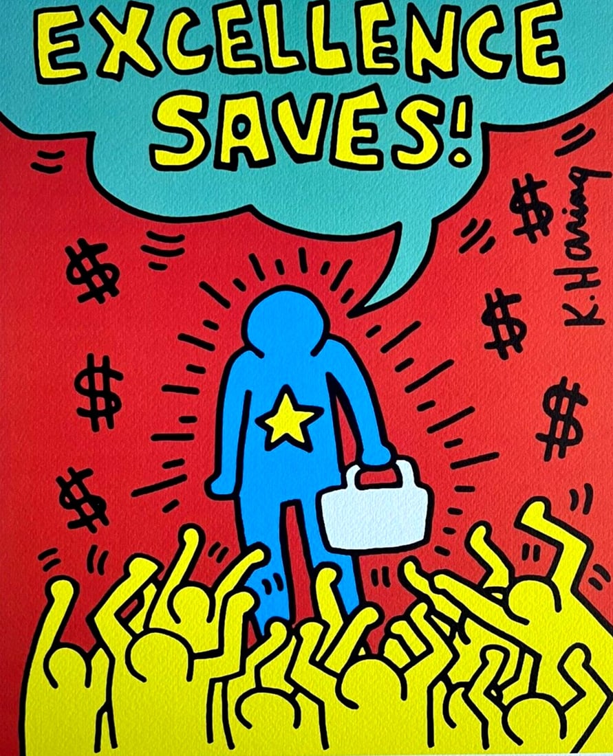 Keith Haring Lithograph Numbered - 3