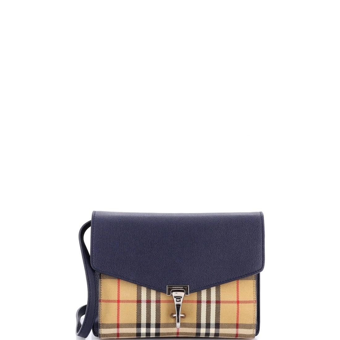 Burberry leather small vintage canvas check crossbody bag: Burberry leather small vintage canvas check crossbody bag A rare find for the fashion historian, this vintage Burberry canvas check crossbody bag boasts the iconic brand's signature blue hue and